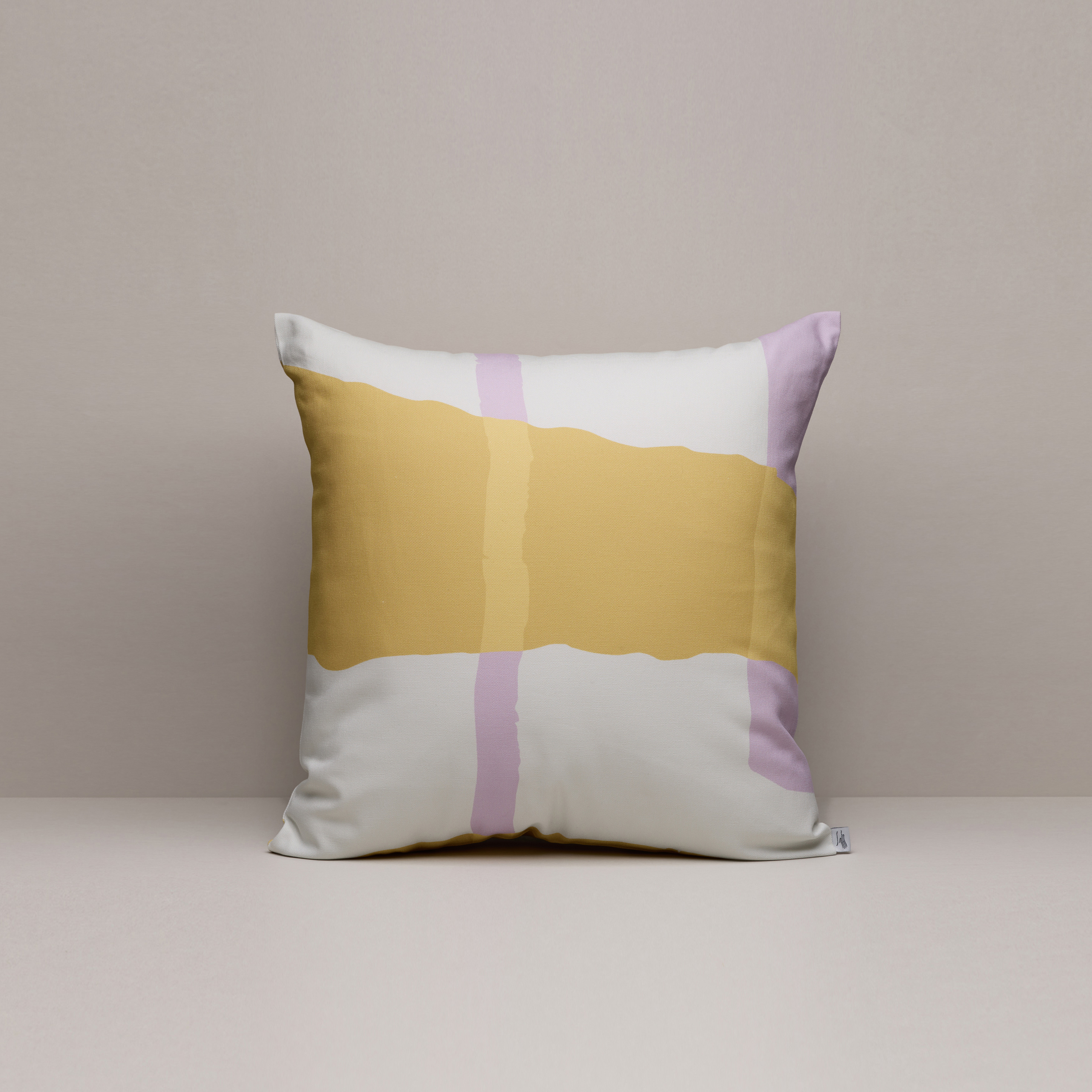 印花抱枕套 / 防水漆黃紫