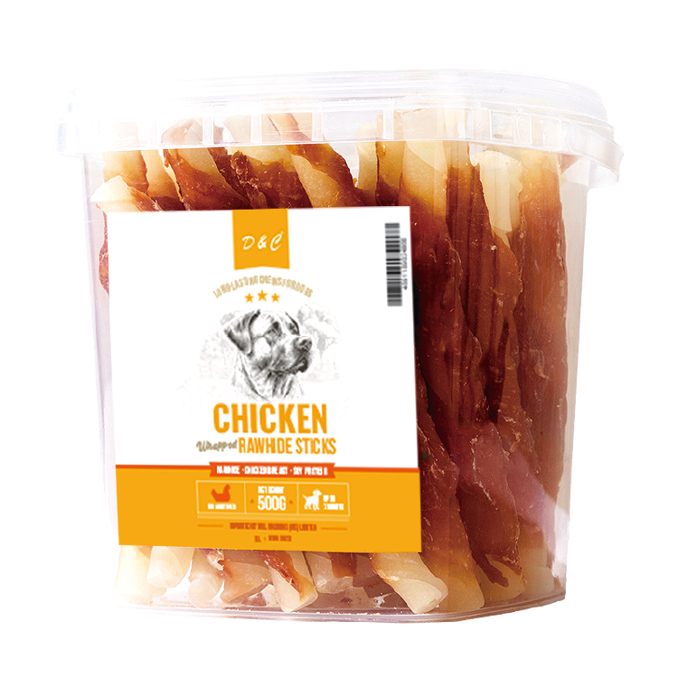D&C|雞肉卷牛皮潔齒棒500g(DC-4866)