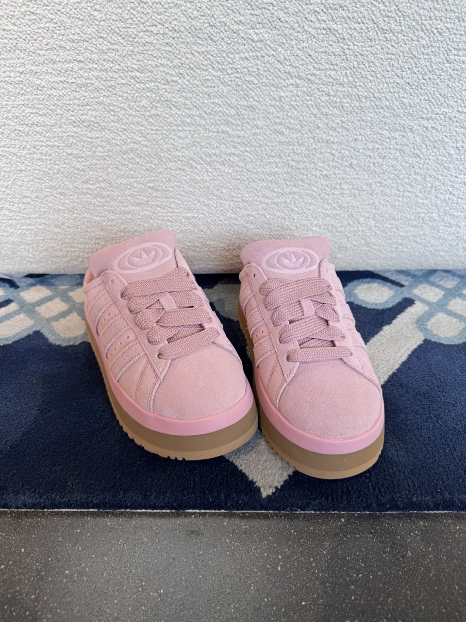 ADIDAS CAMPUS 00S 毛毛拖鞋 穆勒鞋 保暖 草莓粉 粉色 焦糖底 麂皮 厚底 增高 女鞋  JR3238 / 預購