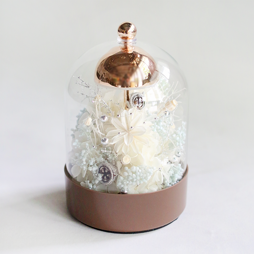 風鈴玻璃盅檯燈 - 冰晶