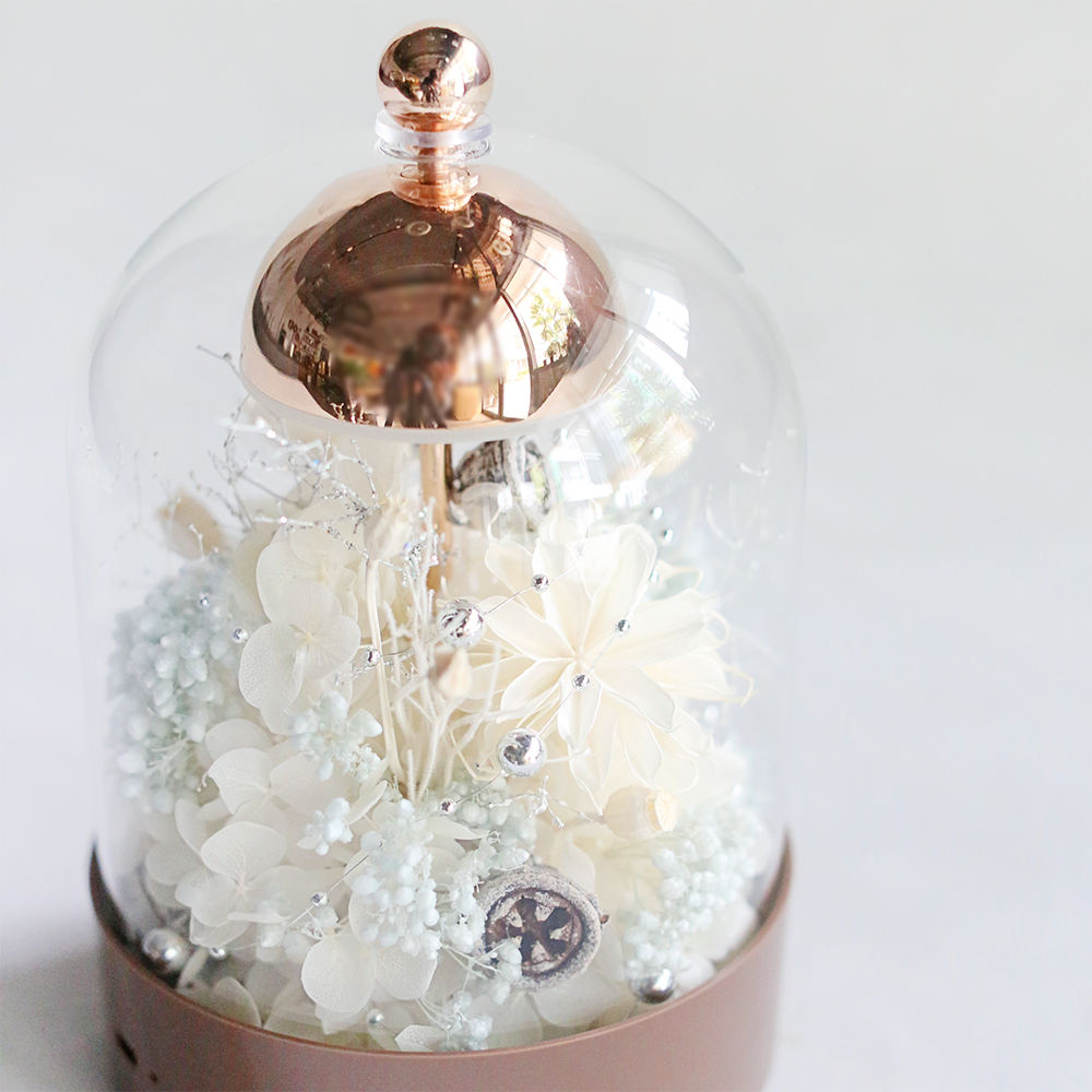 風鈴玻璃盅檯燈 - 冰晶