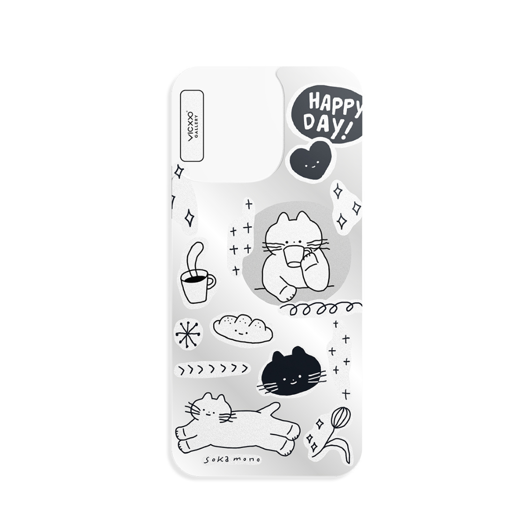 Sokamono  手機鏡面背貼膜 / 快樂日-VC006