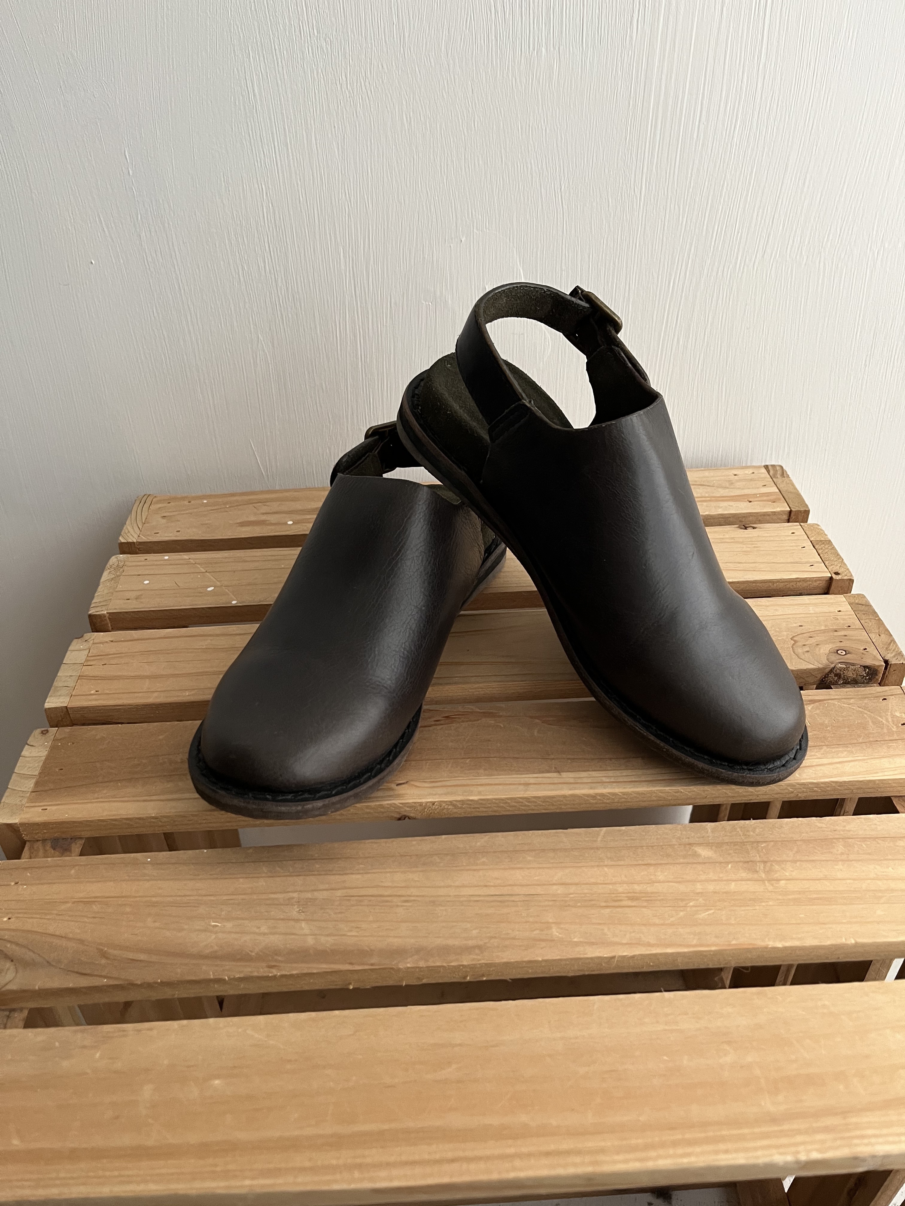 黑色真皮皮鞋👞