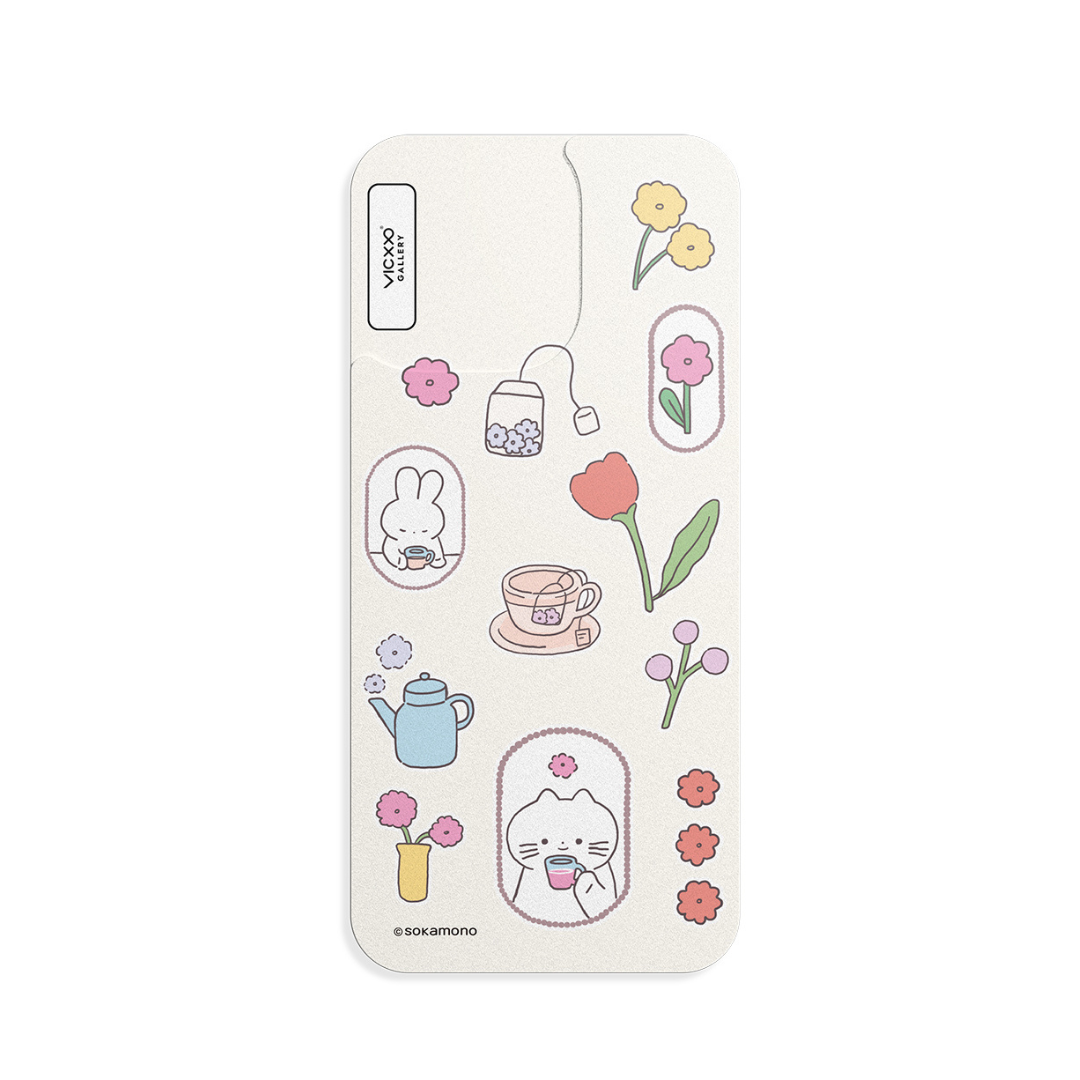 Sokamono  手機背貼膜 / 花茶-VC212
