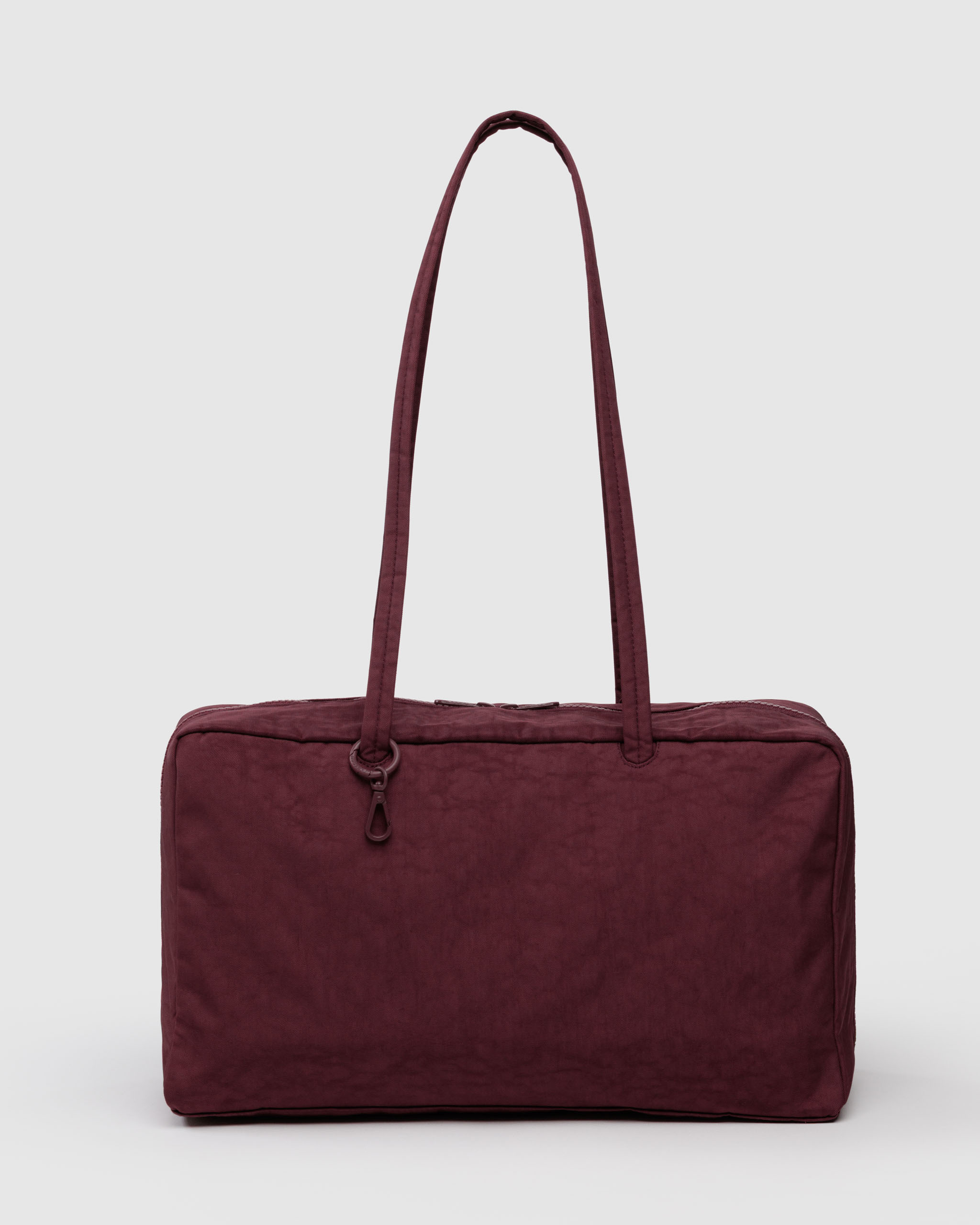 Medium Nylon Bowler Bag - Mahogany | BAGGU