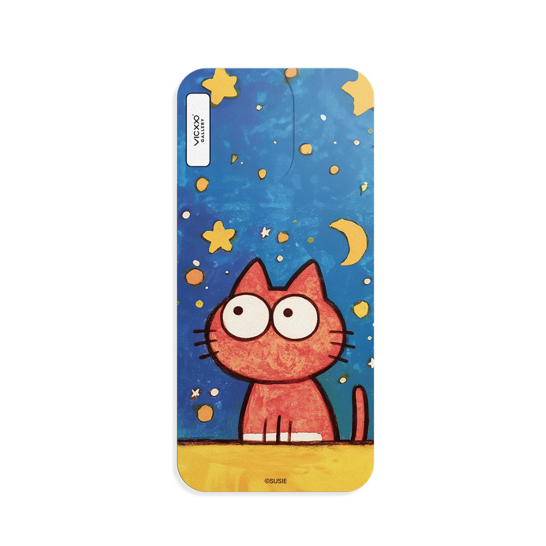 SUSIE  手機背貼膜 / 月亮貓-VM021