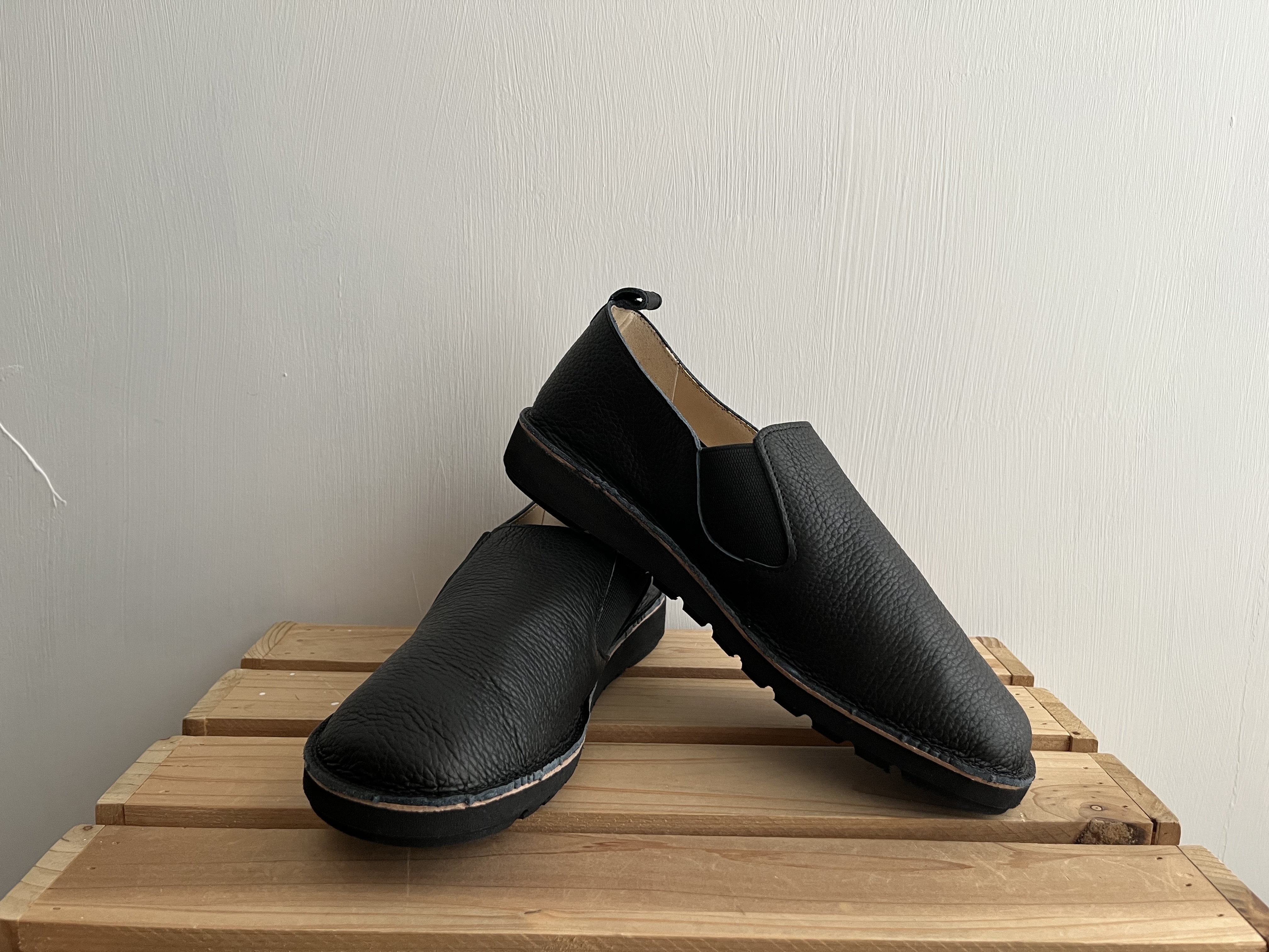 日本製黑色真皮皮鞋👞