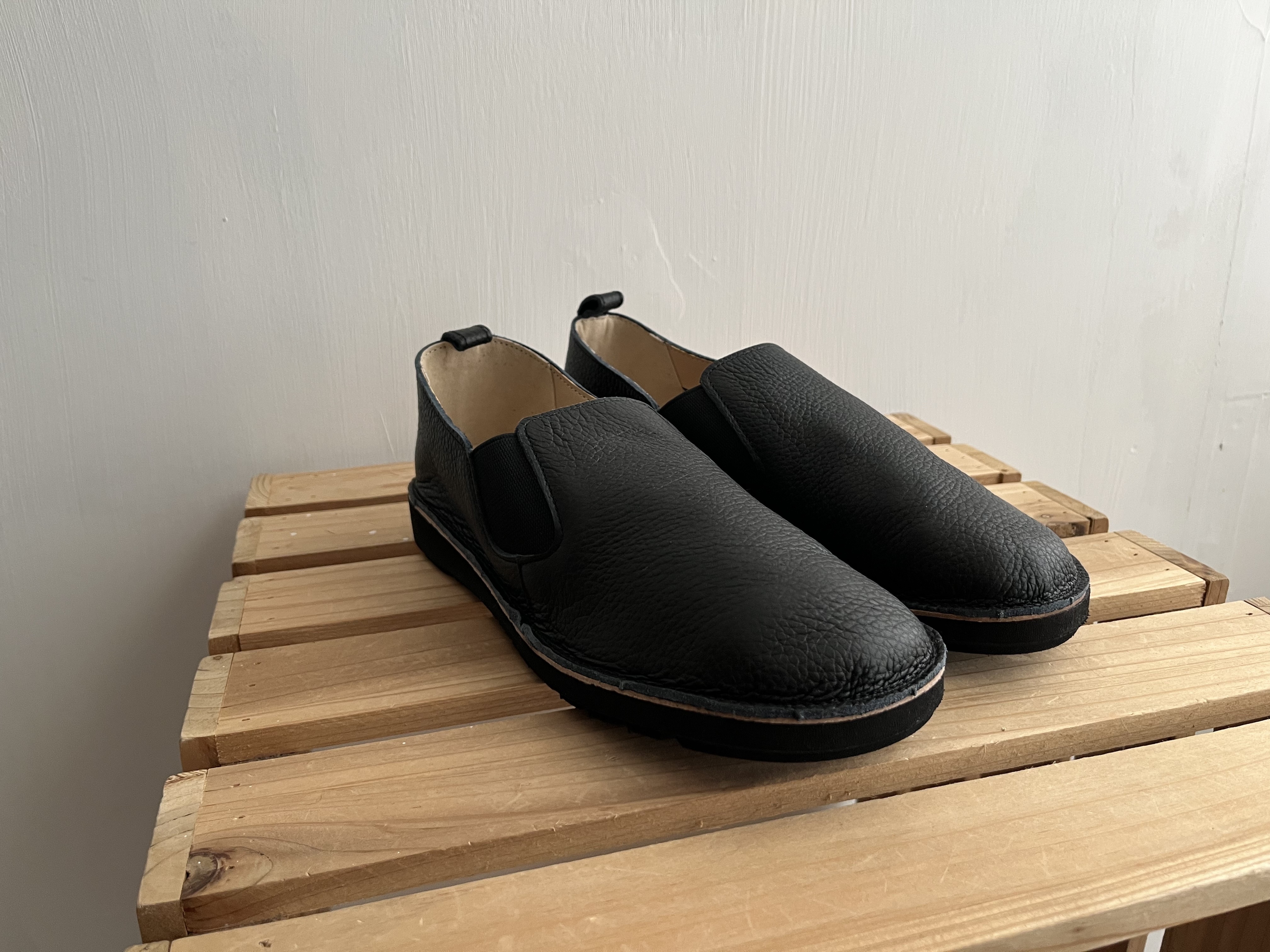 日本製黑色真皮皮鞋👞