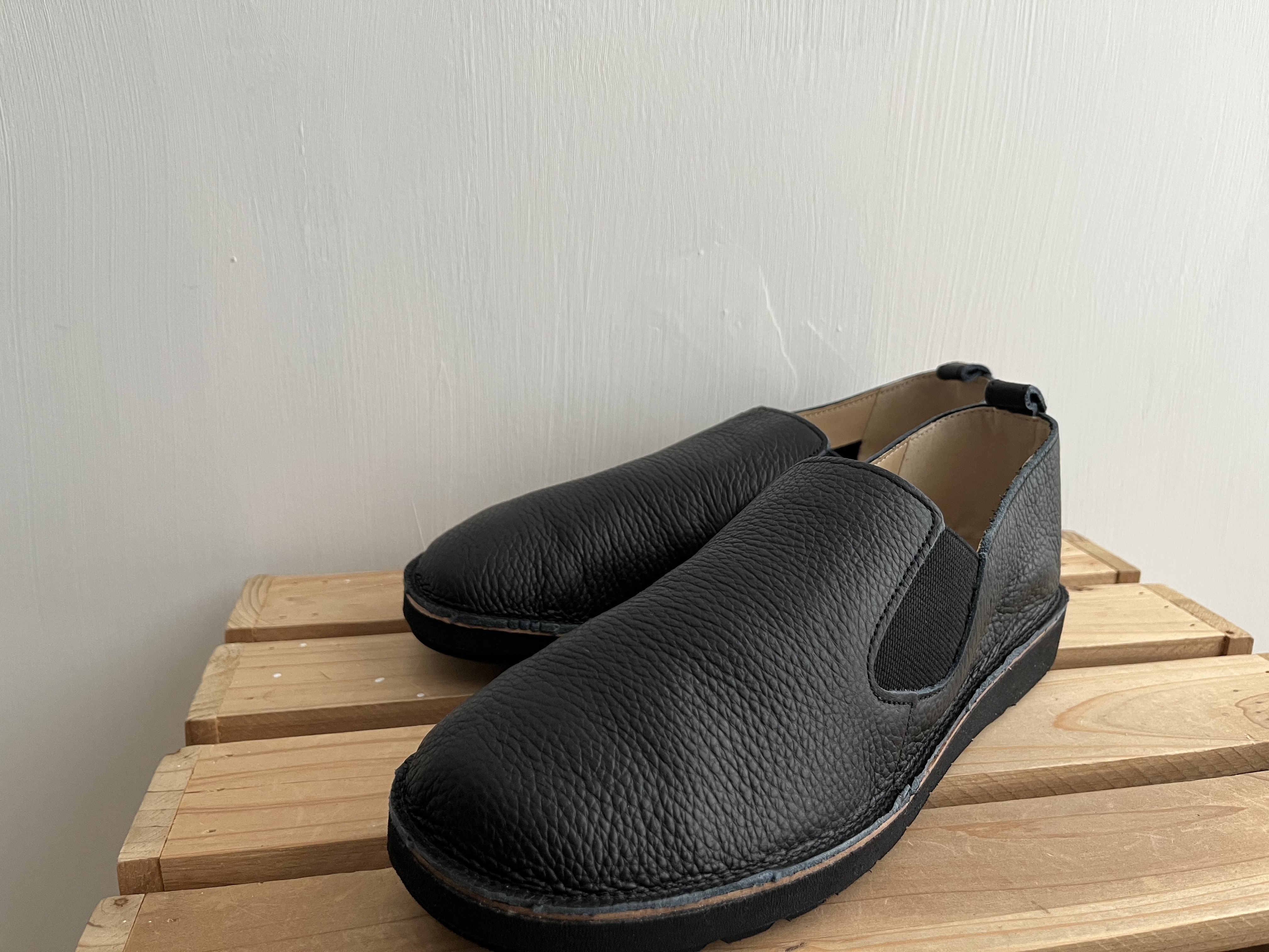 日本製黑色真皮皮鞋👞