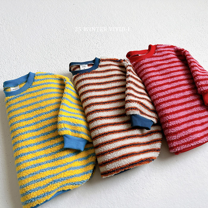 Vivid-I Stripe Fleece MTM Sweater