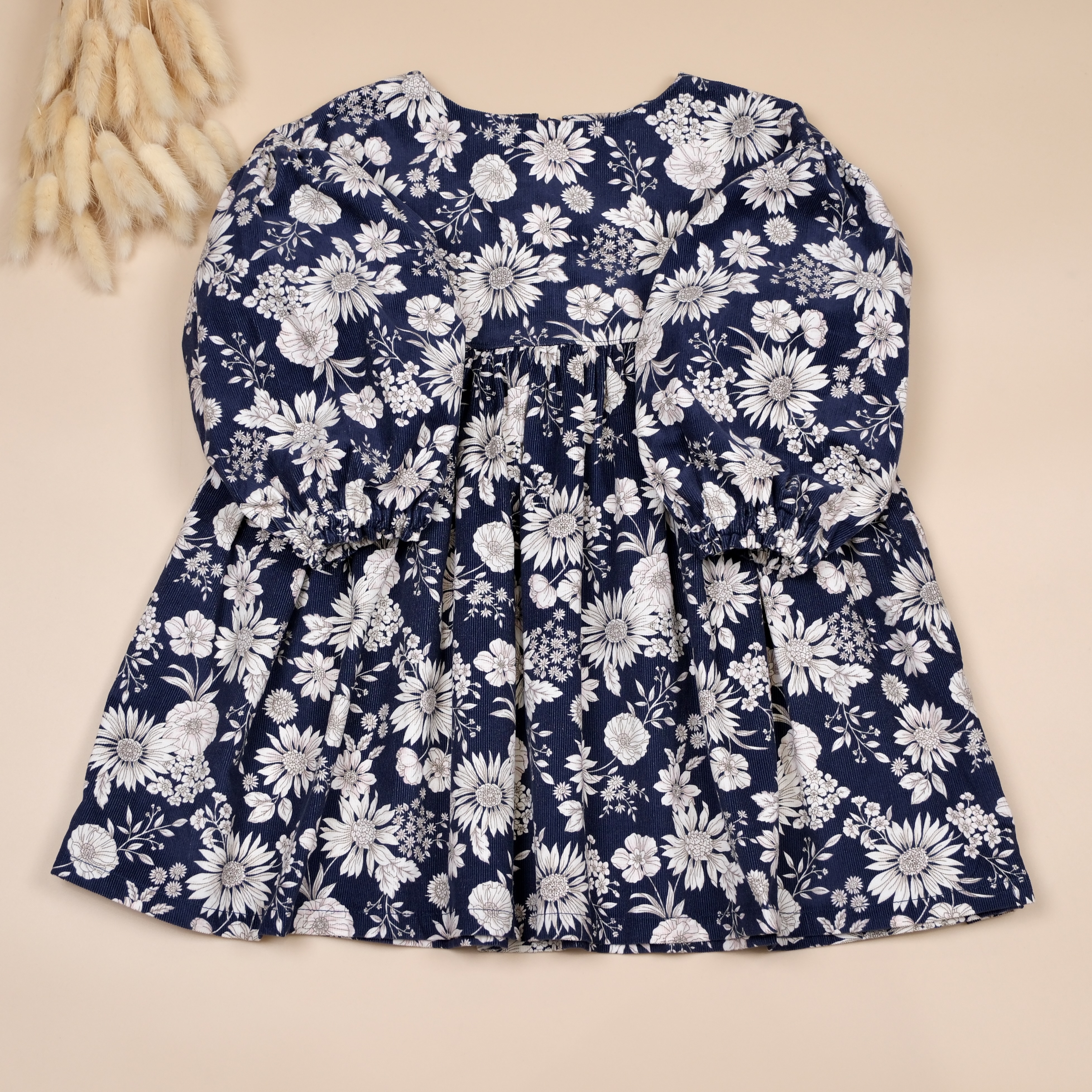 深藍花園 cannelé dress ❁ 手作女童長袖洋裝 ❁