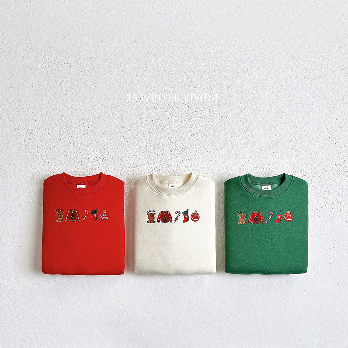 Vivid-I Christmas Embroidery MTM Sweater