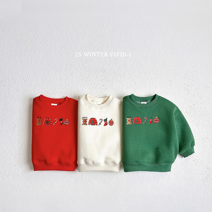 Vivid-I Christmas Embroidery MTM Sweater