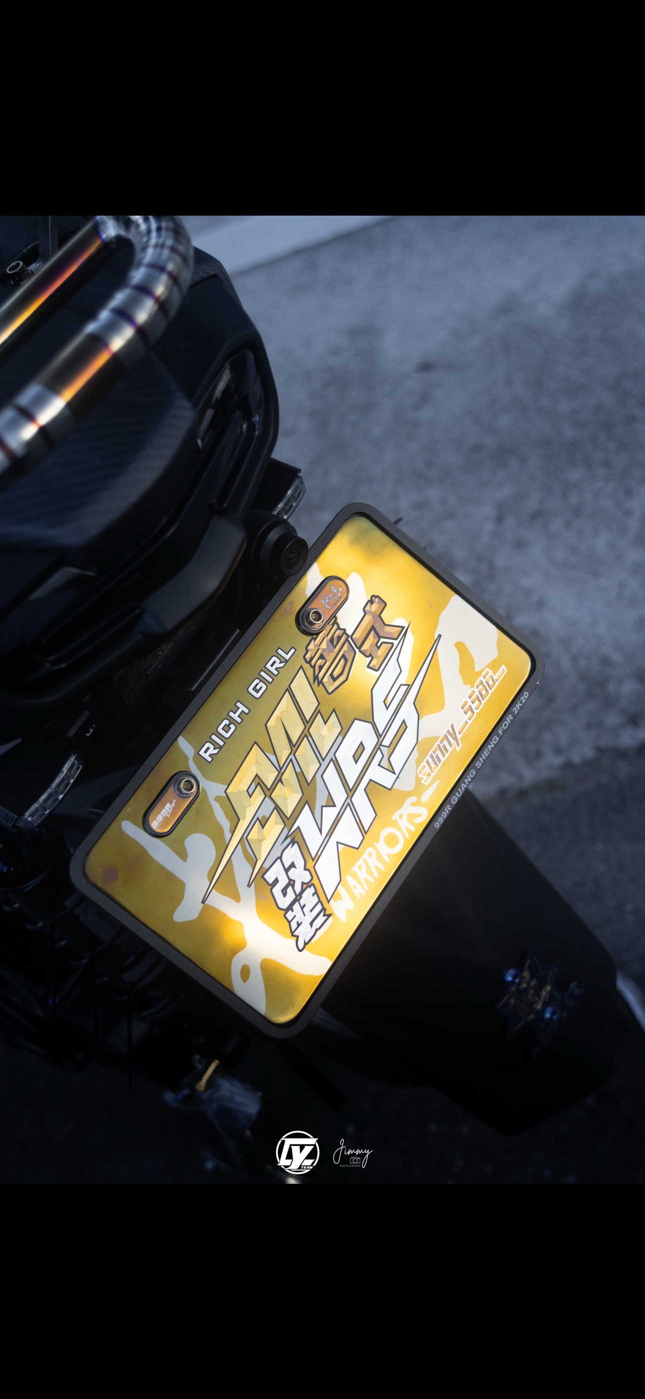 WORK Racing  / 999r  車牌框