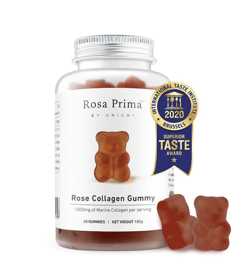 (預購商品) 澳洲 Unichi 玫瑰膠原蛋白小熊軟糖 60粒