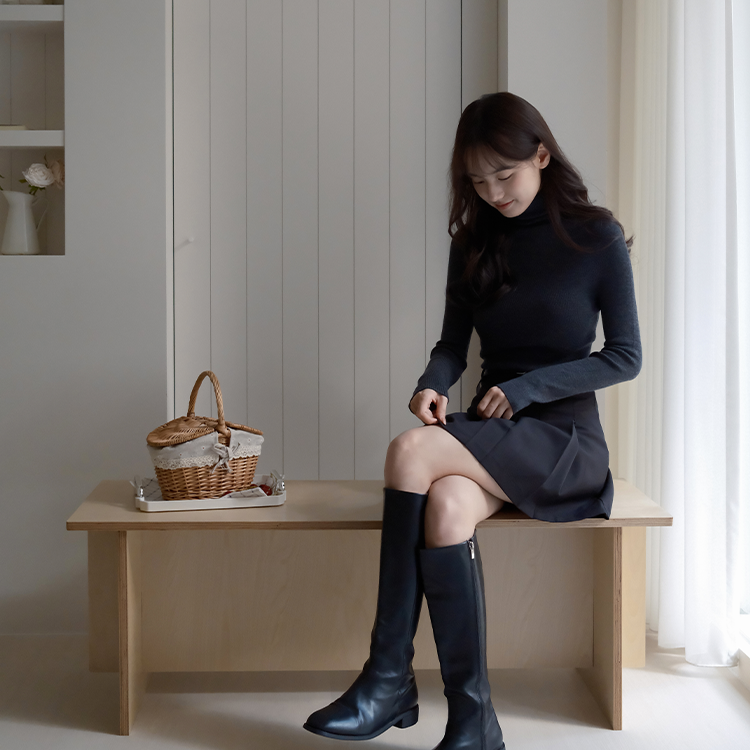 🚀當日出貨 Mood made │超細美麗諾羊毛高領毛衣 ( 2 colors)