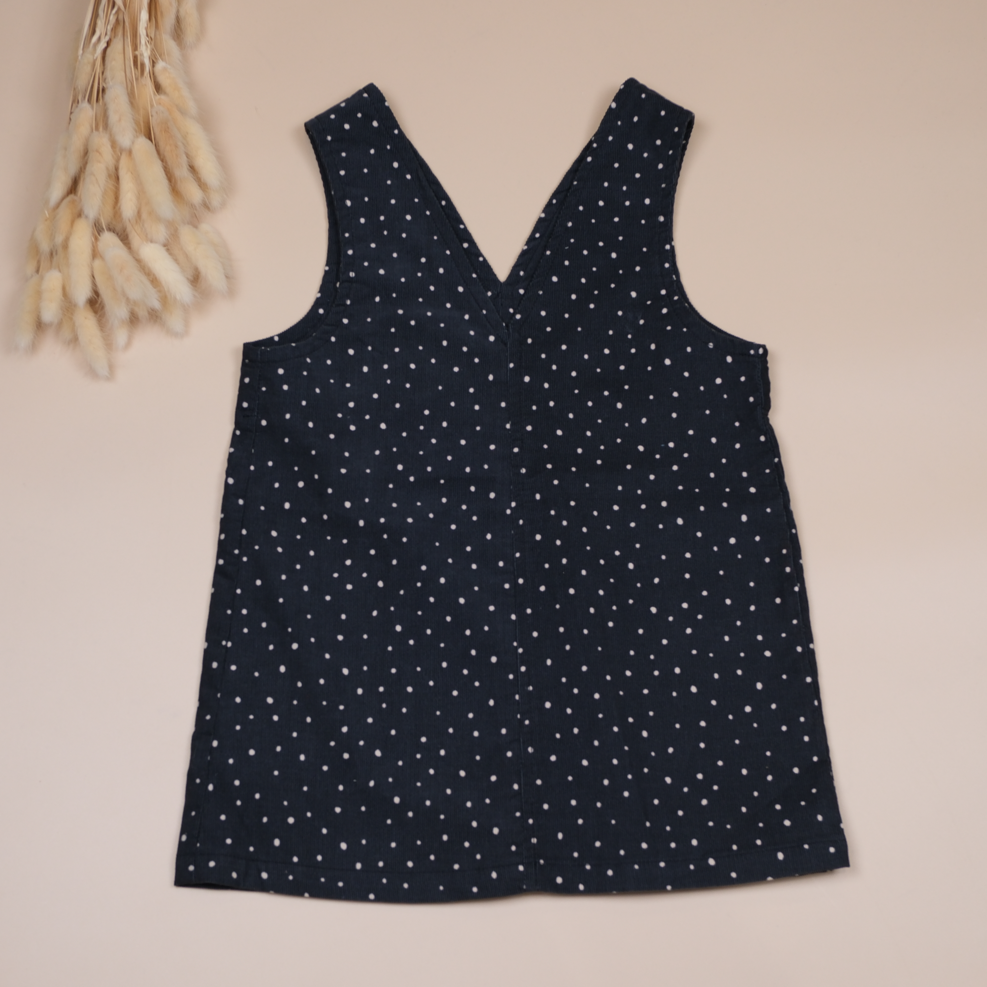 雪夜 ⧗ 手作女童V領無袖洋裝