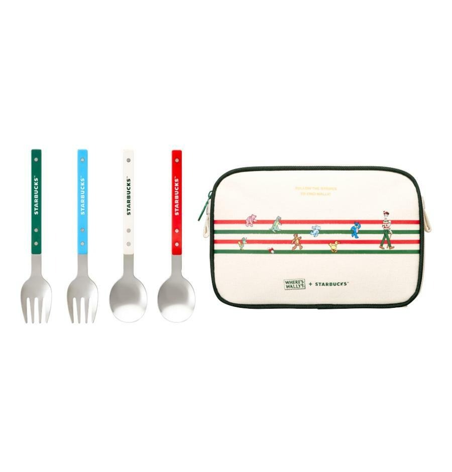 韓國代購 Starbucks Joyful Wally Cutlery Set