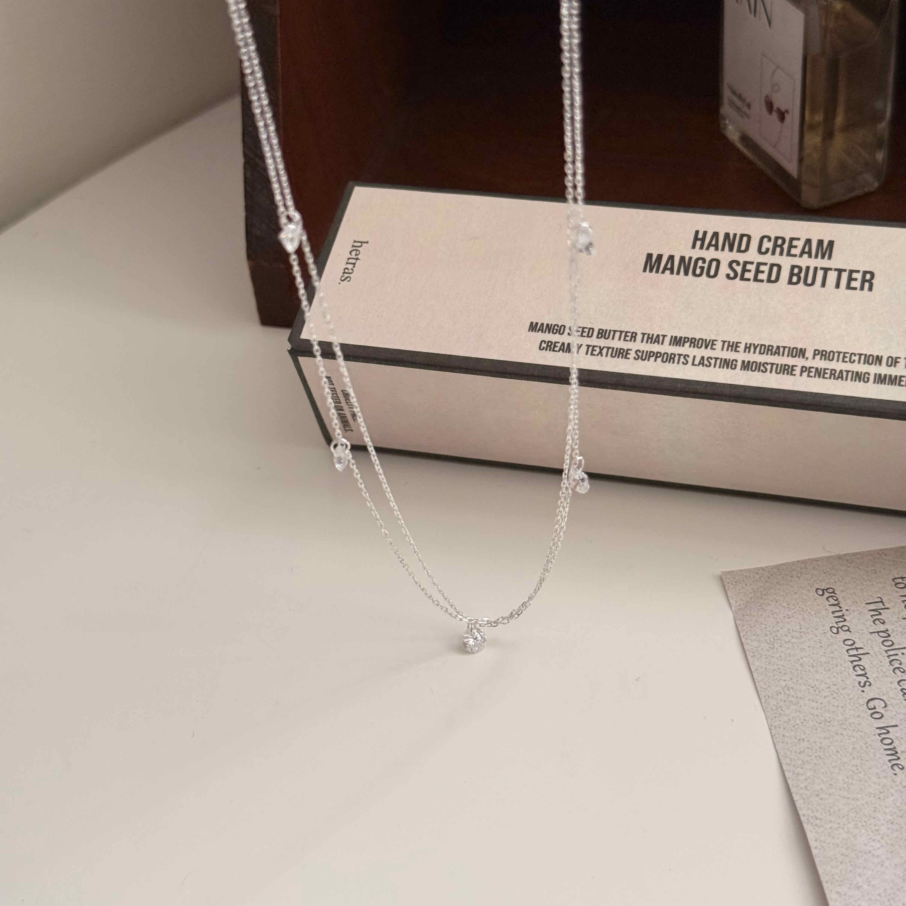 🇰🇷925 silver 絕美水晶串串項鍊