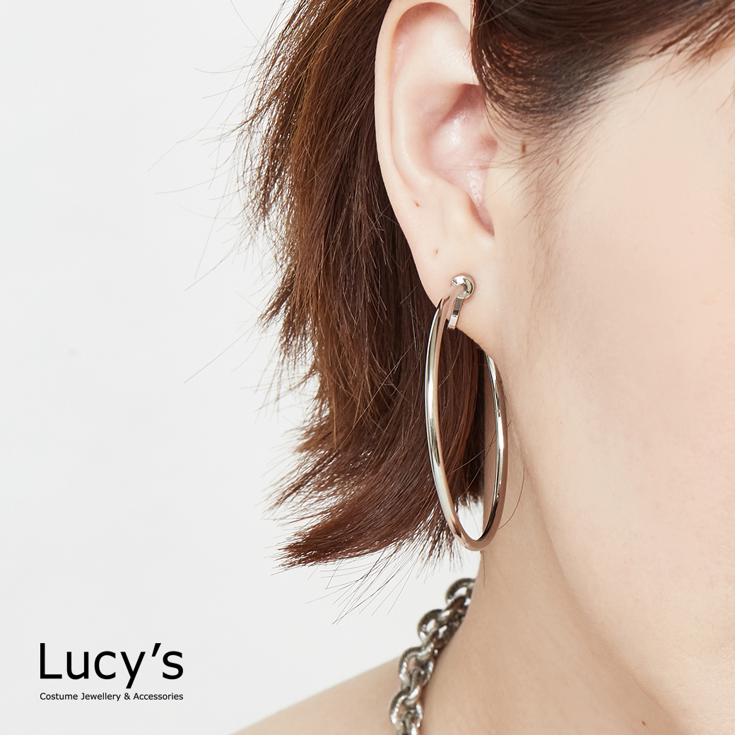 極簡C圈 夾式耳環 (二色) (125851/125852)