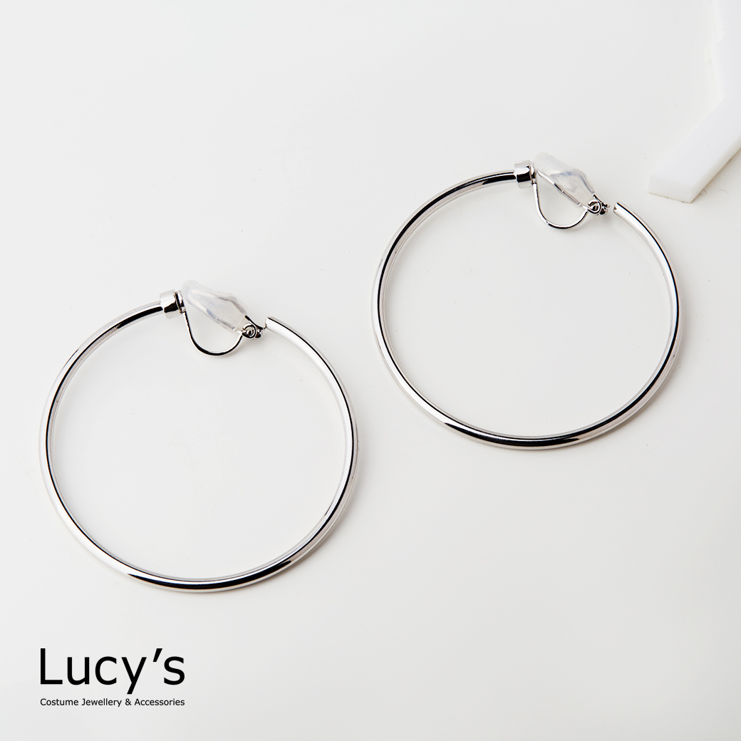 極簡C圈 夾式耳環 (二色) (125851/125852)