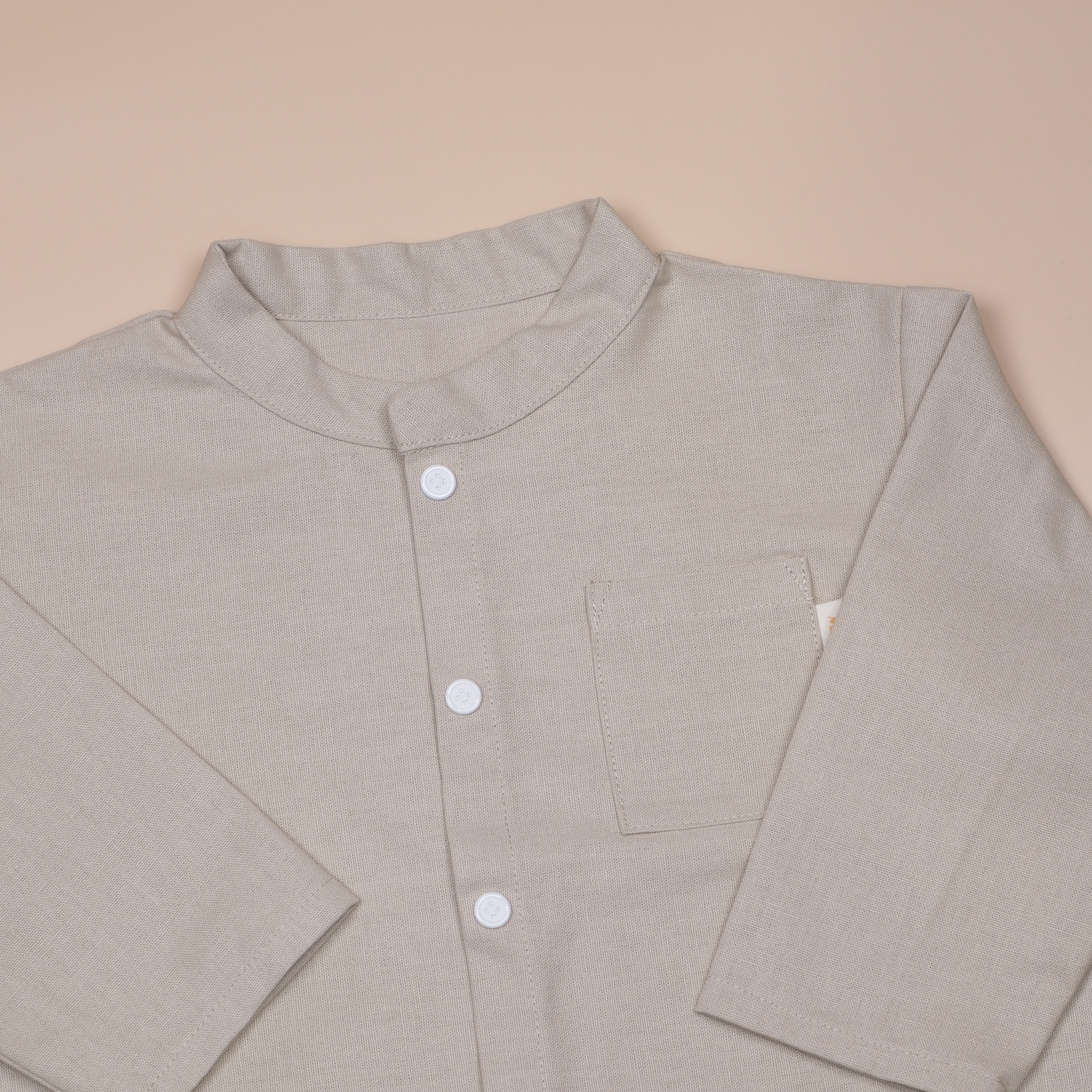 小立領日常 ⧪ 亞麻 ⧪ 長袖立領襯衫