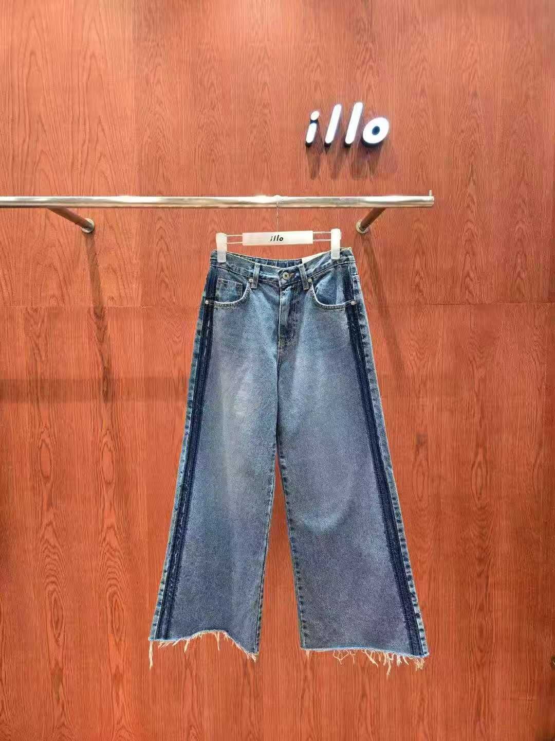 IO5115 流蘇混洗水牛仔褲(S/M/L)