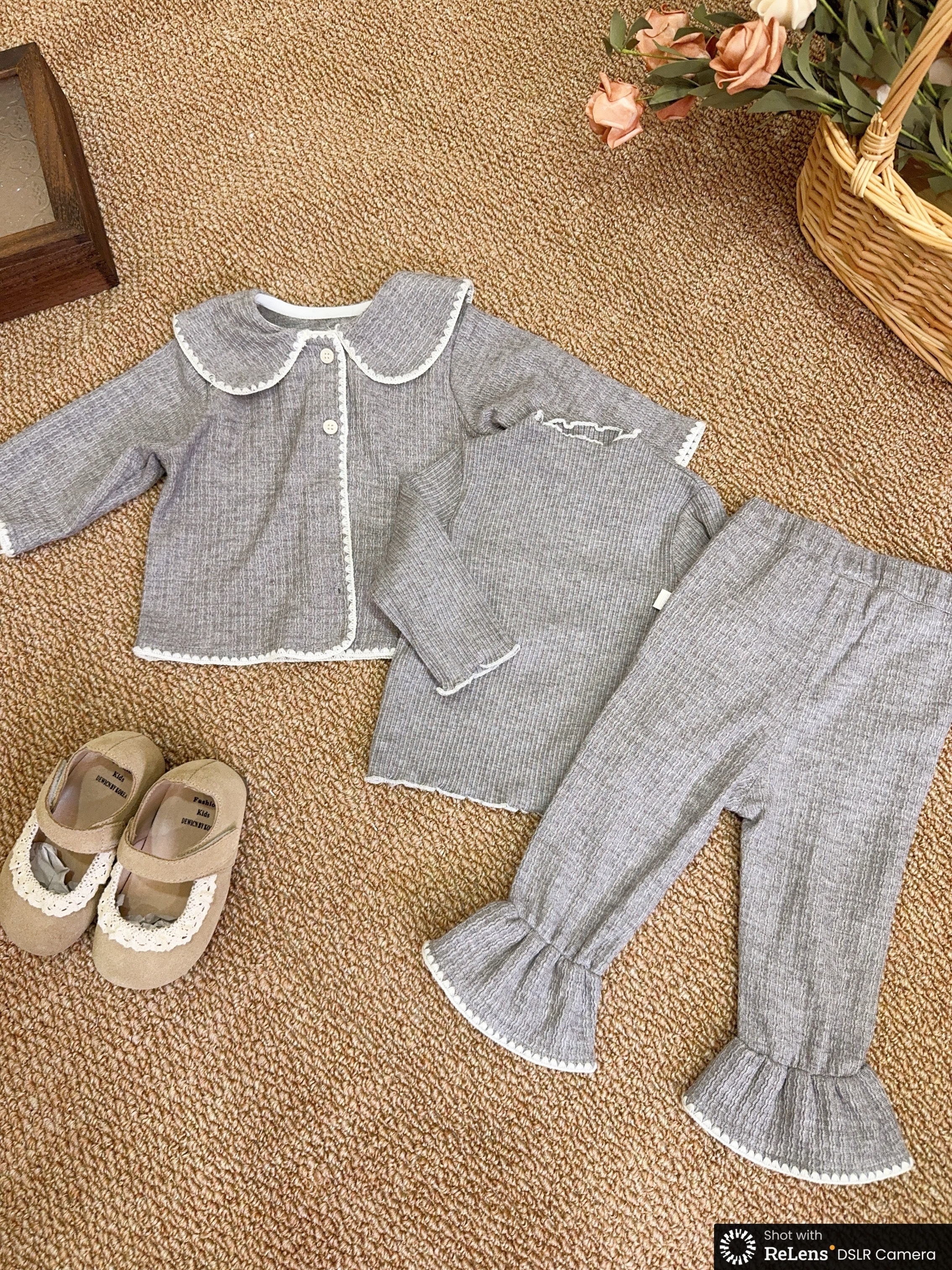 J6221坑紋灰色三件組d04