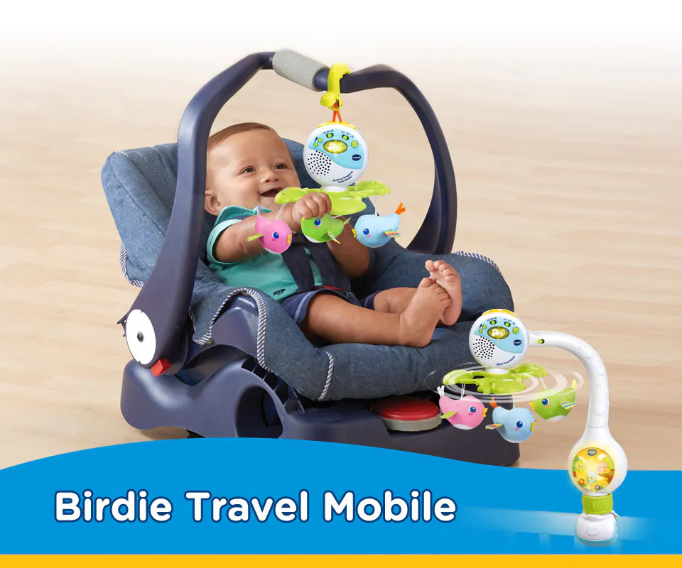 Vtech,可攜式3合1啾啾鳥音樂鈴的實拍圖