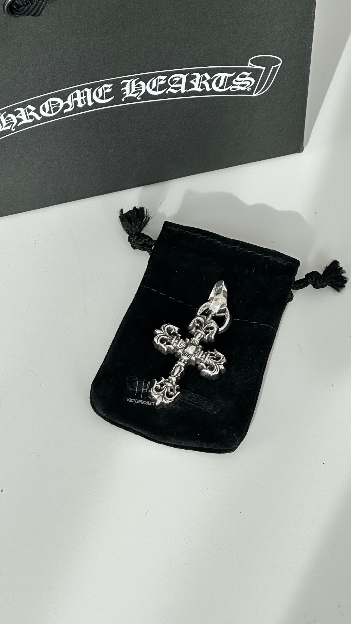 Chrome hearts Filigree cross pendant 火焰十字架