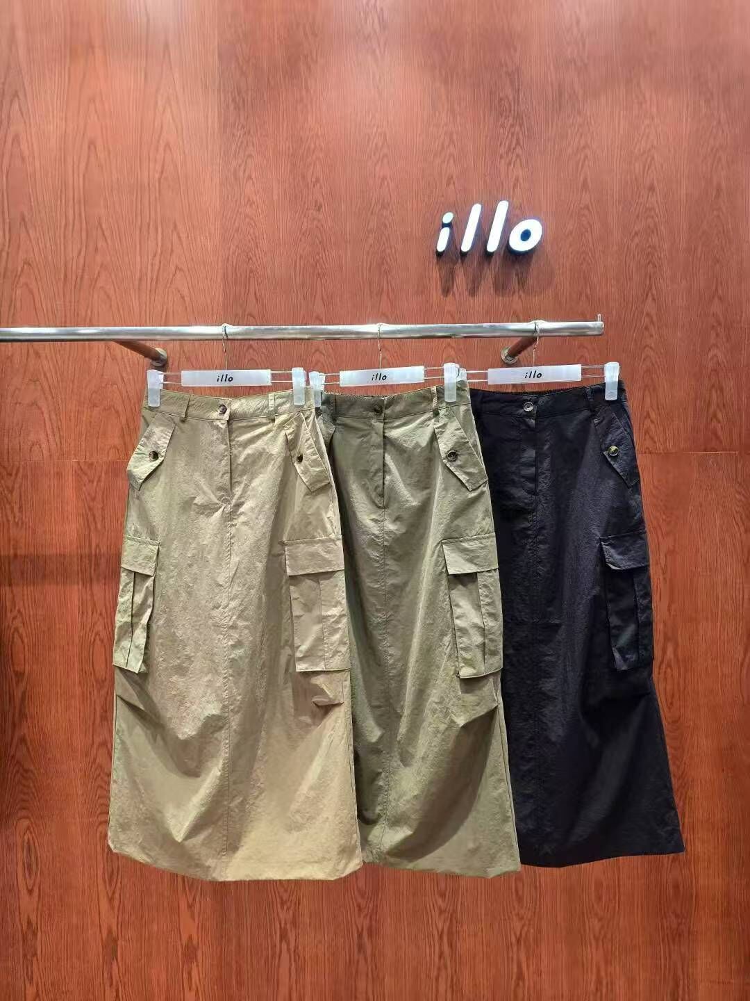 IO5118 軍事風工裝長裙(S/M/L)