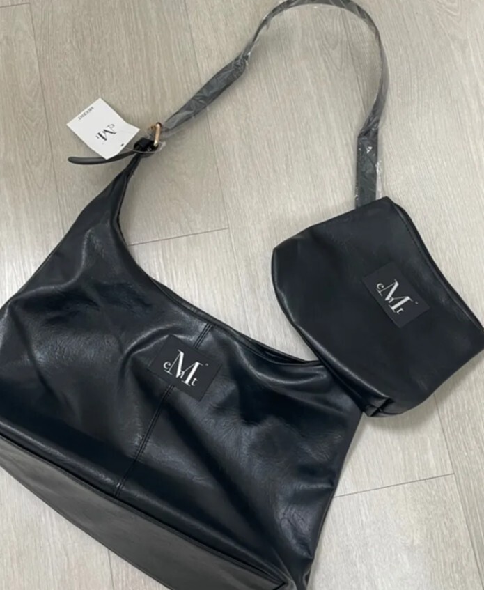 <限時接單> Mucent 韓國設計師品牌 新月 皮革 肩背包 通勤包 側背包 腋下包