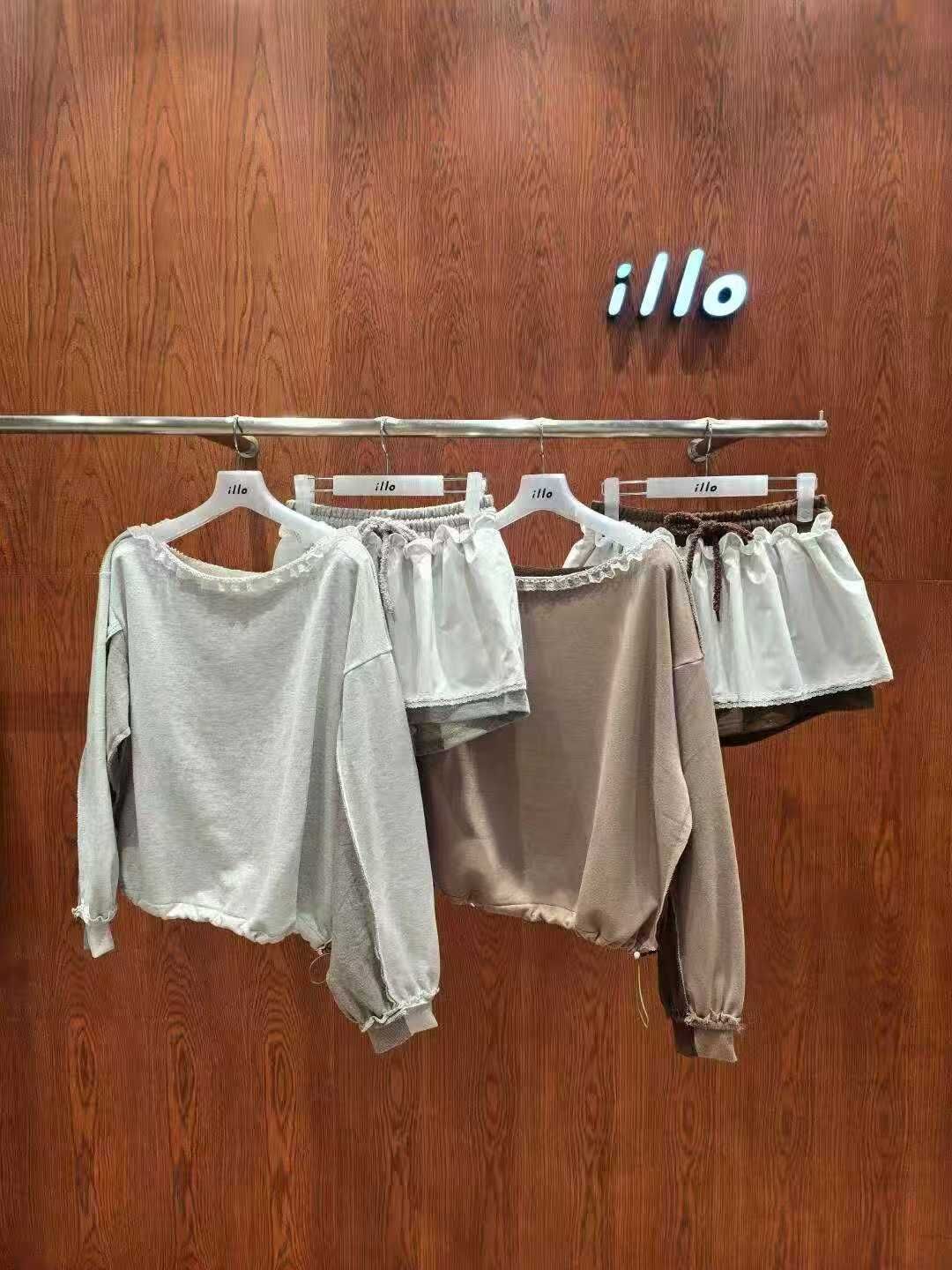 IO5120 可愛多拼接衛衣短褲套裝