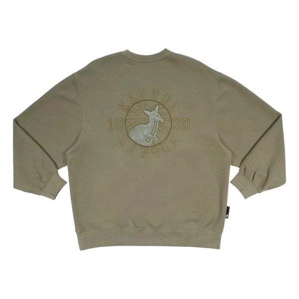 KANGOL 大學T 深綠 經典 繡花LOGO 上衣 中性 6555100970
