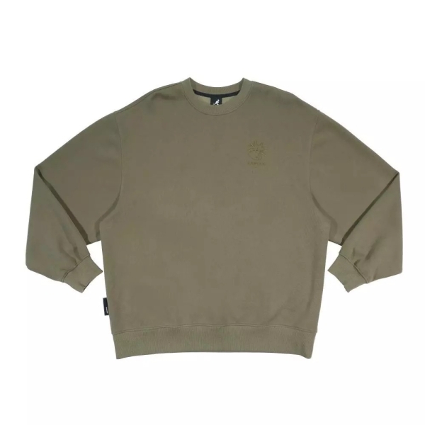 KANGOL 大學T 深綠 經典 繡花LOGO 上衣 中性 6555100970