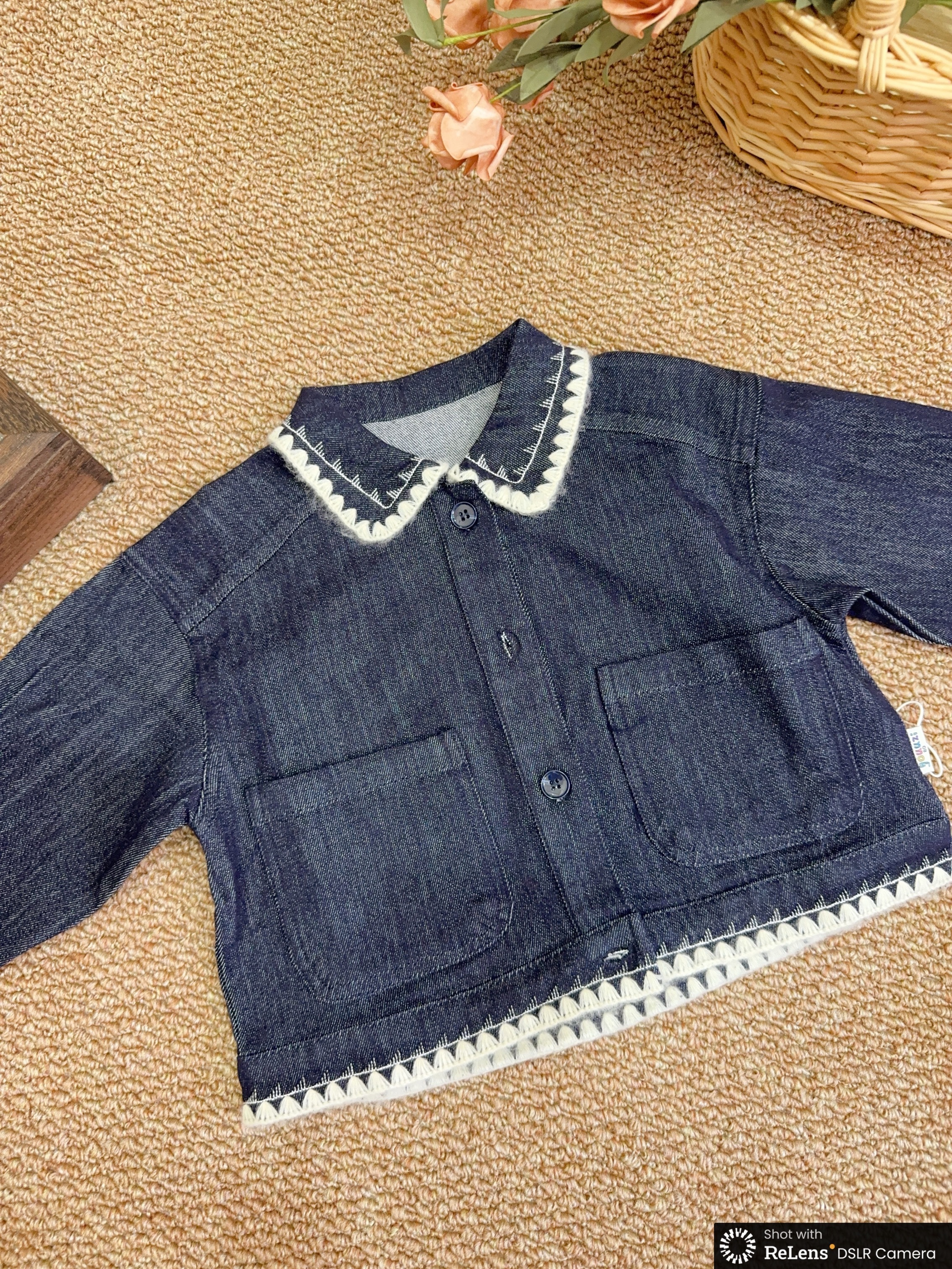 YZ35156編織牛仔外套d27