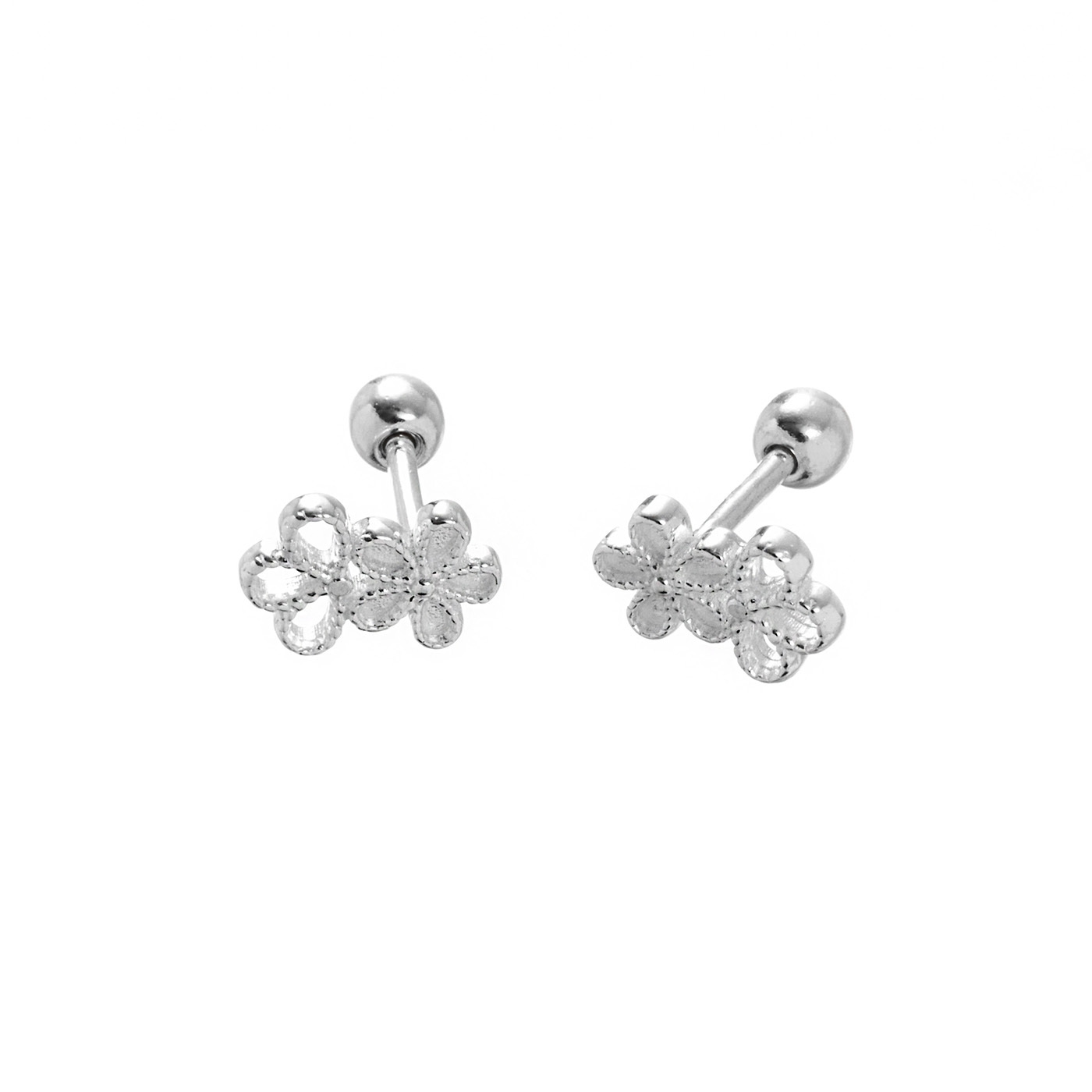 平價飾品,純銀,花,蕾絲,耳環