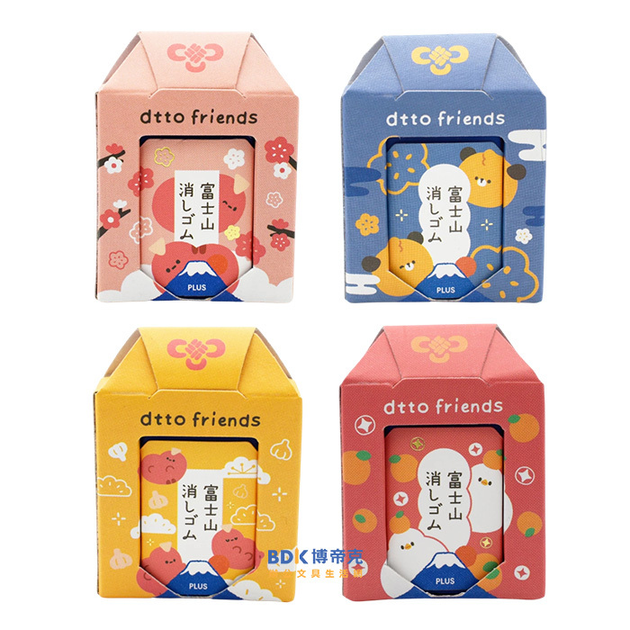 PLUS 台灣普樂士 dtto friends 富士山造型橡皮擦 T36 限定版