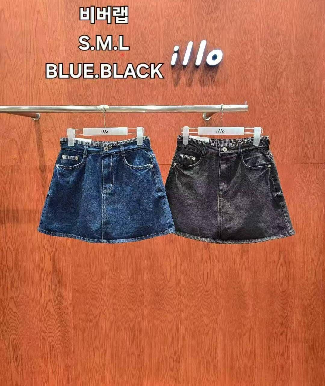 IO5123 直線牛仔短裙(S/M/L)