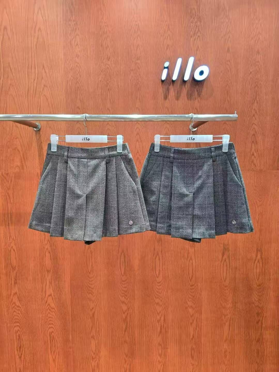 IO5125 格紋百褶短裙褲(S/M/L)