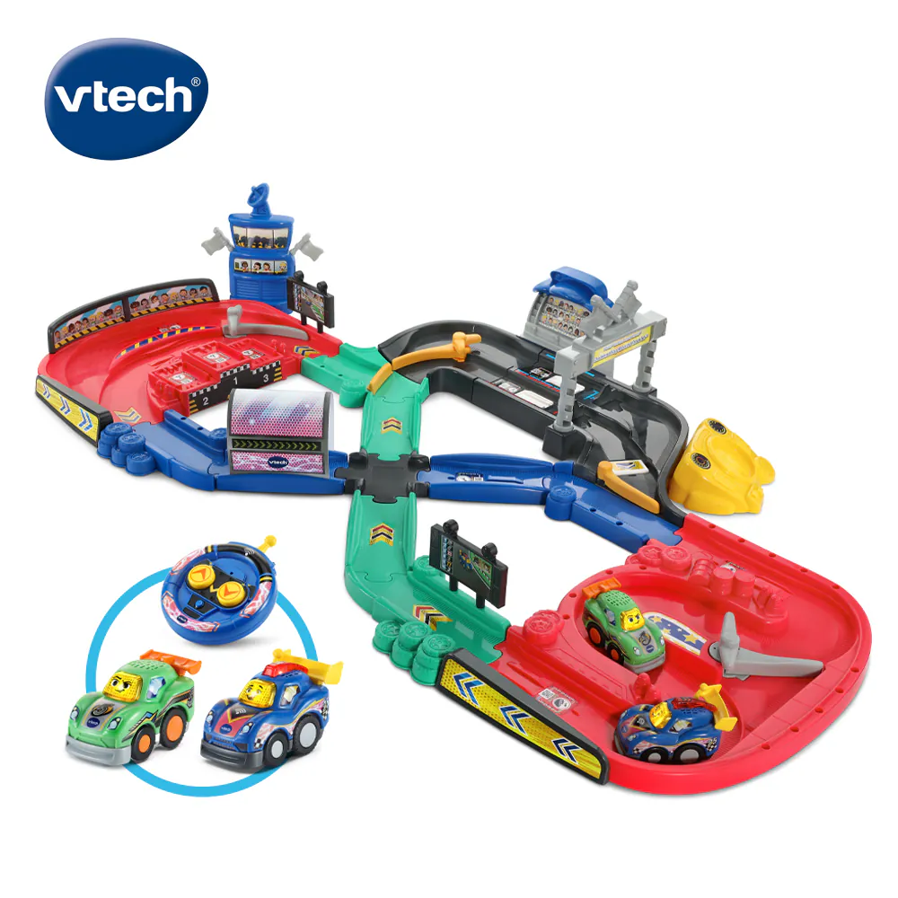 Vtech 嘟嘟車系列-競速遙控賽車軌道組