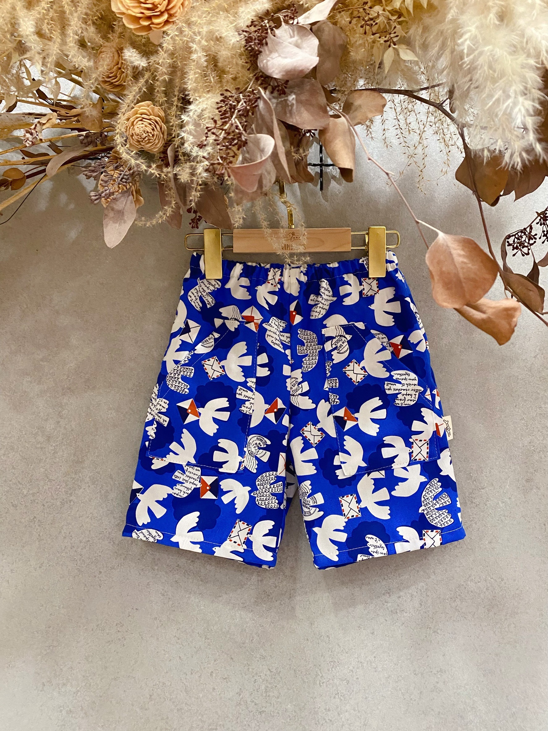 信差白鴿 斜口袋短褲（100）