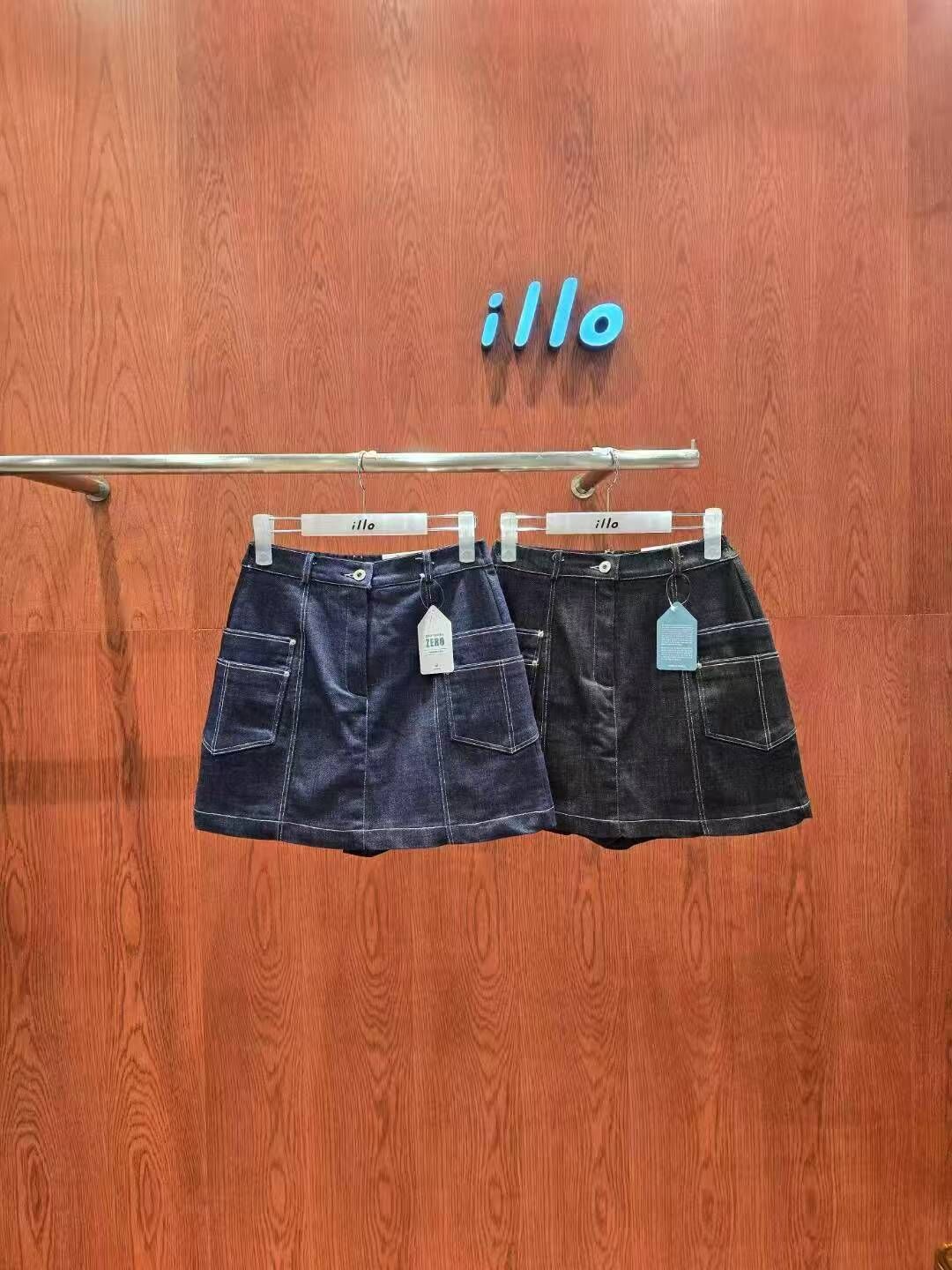 IO5128 明線工裝牛仔短裙(S/M/L)