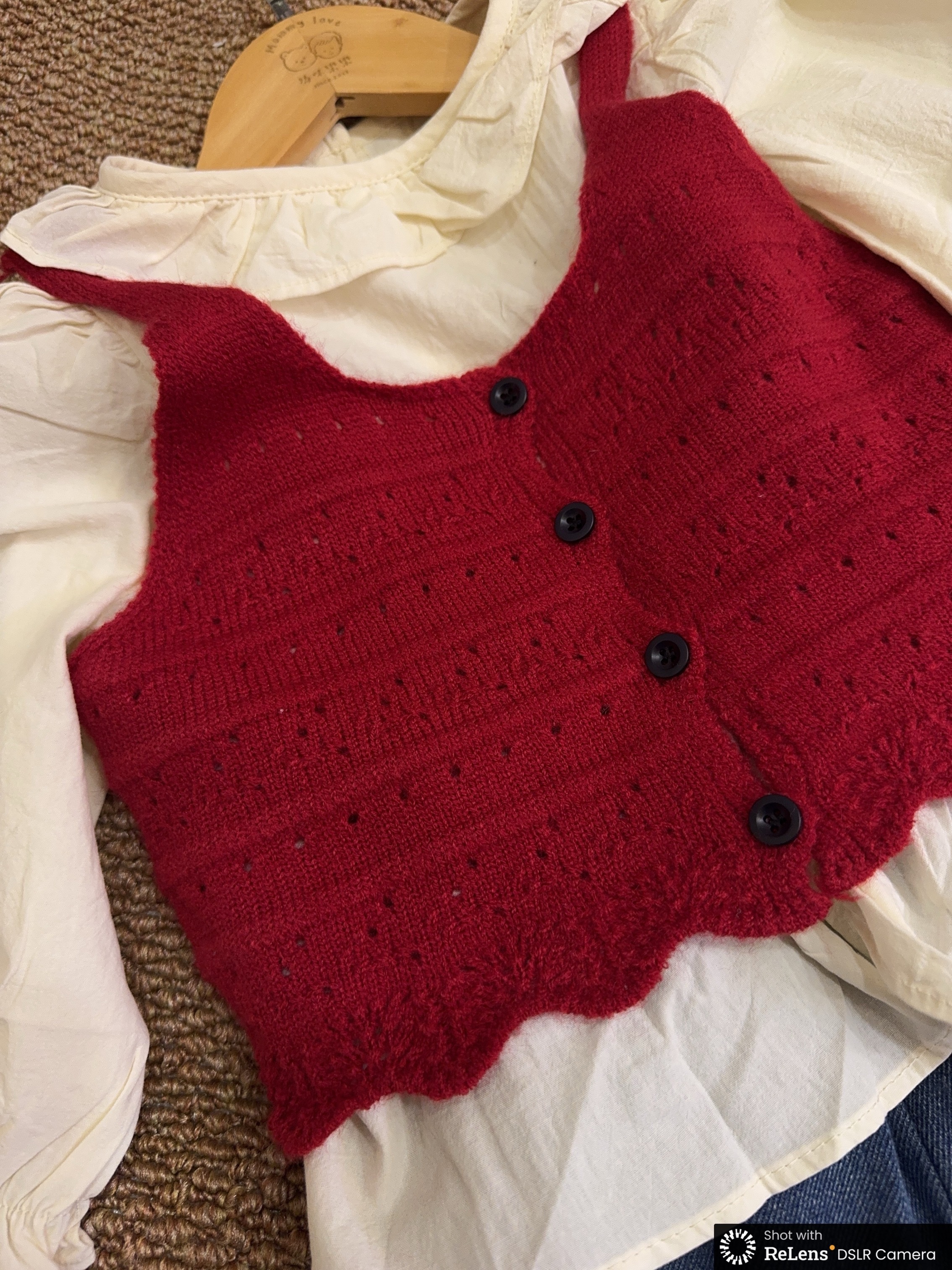 2501針織背心軟布牛仔褲套裝d05