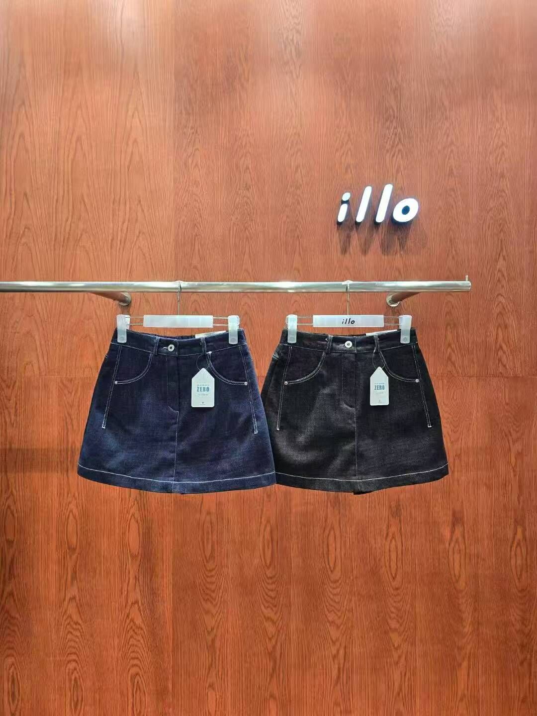 IO5132 半車線牛仔短裙(S/M/L)