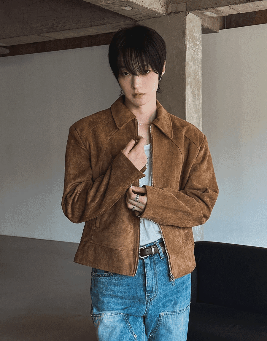 Kyle 麂皮短款夾克