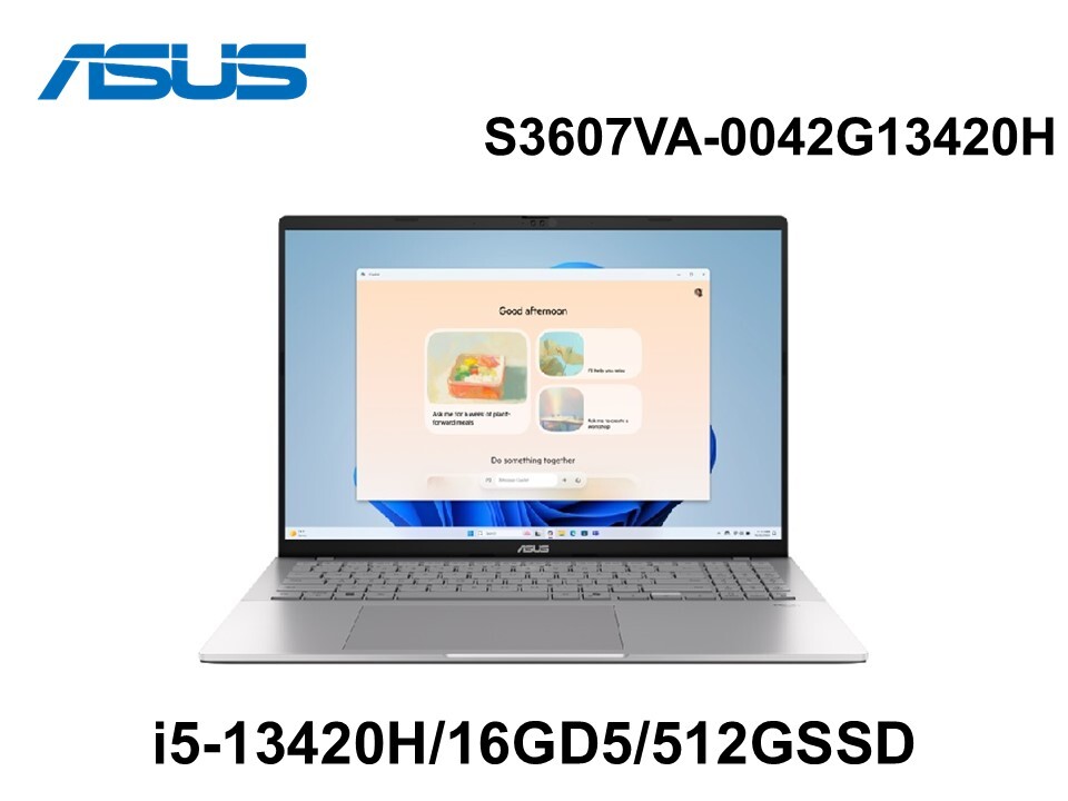 ASUS Vivobook S S3607VA-0052S13420H 酷玩銀 16吋筆電 i5-13420H/16G/512SD