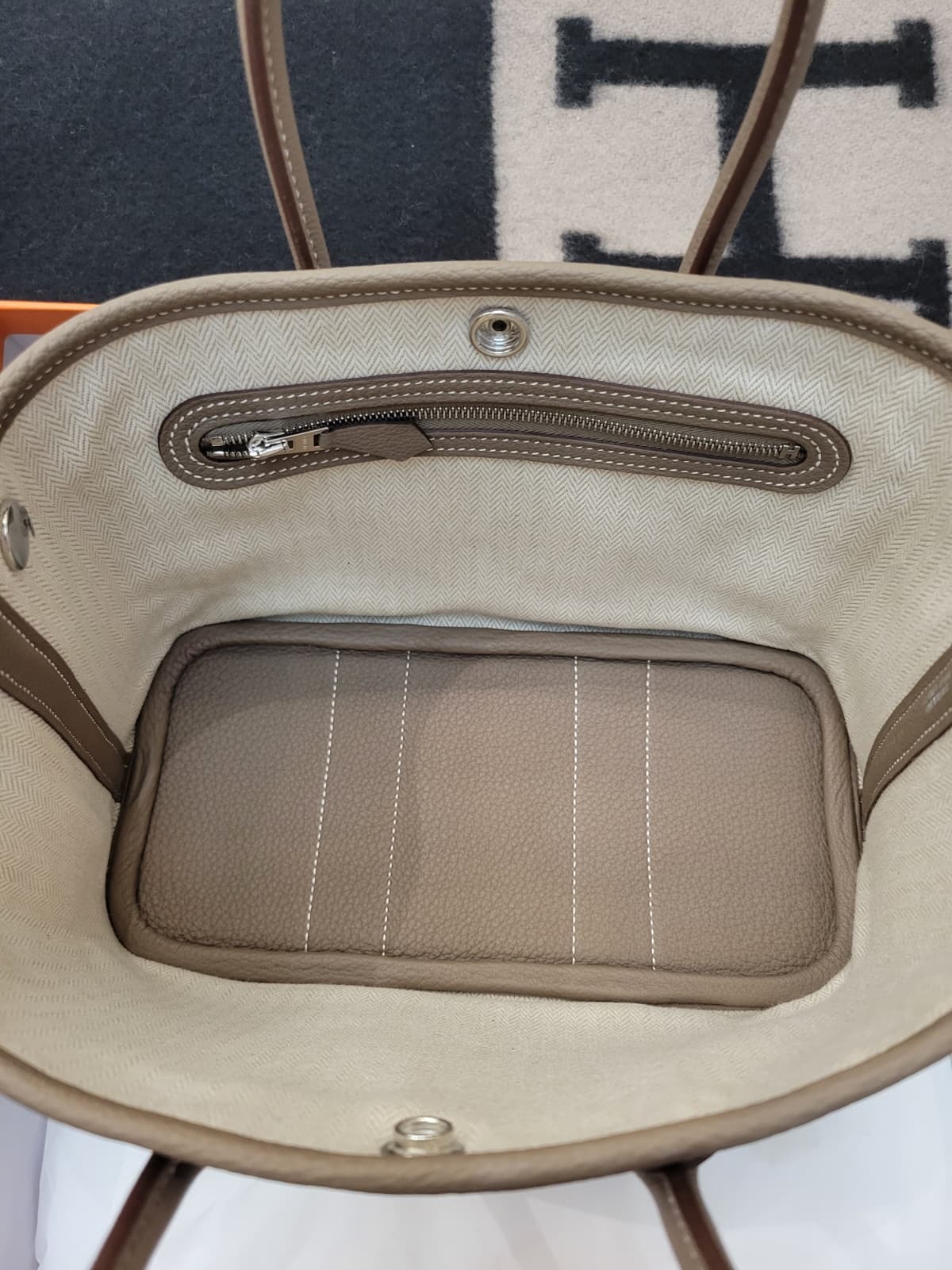 HERMES NEO GARDEN PARTY 23 mini ETOUPE CK TOGO 大象灰