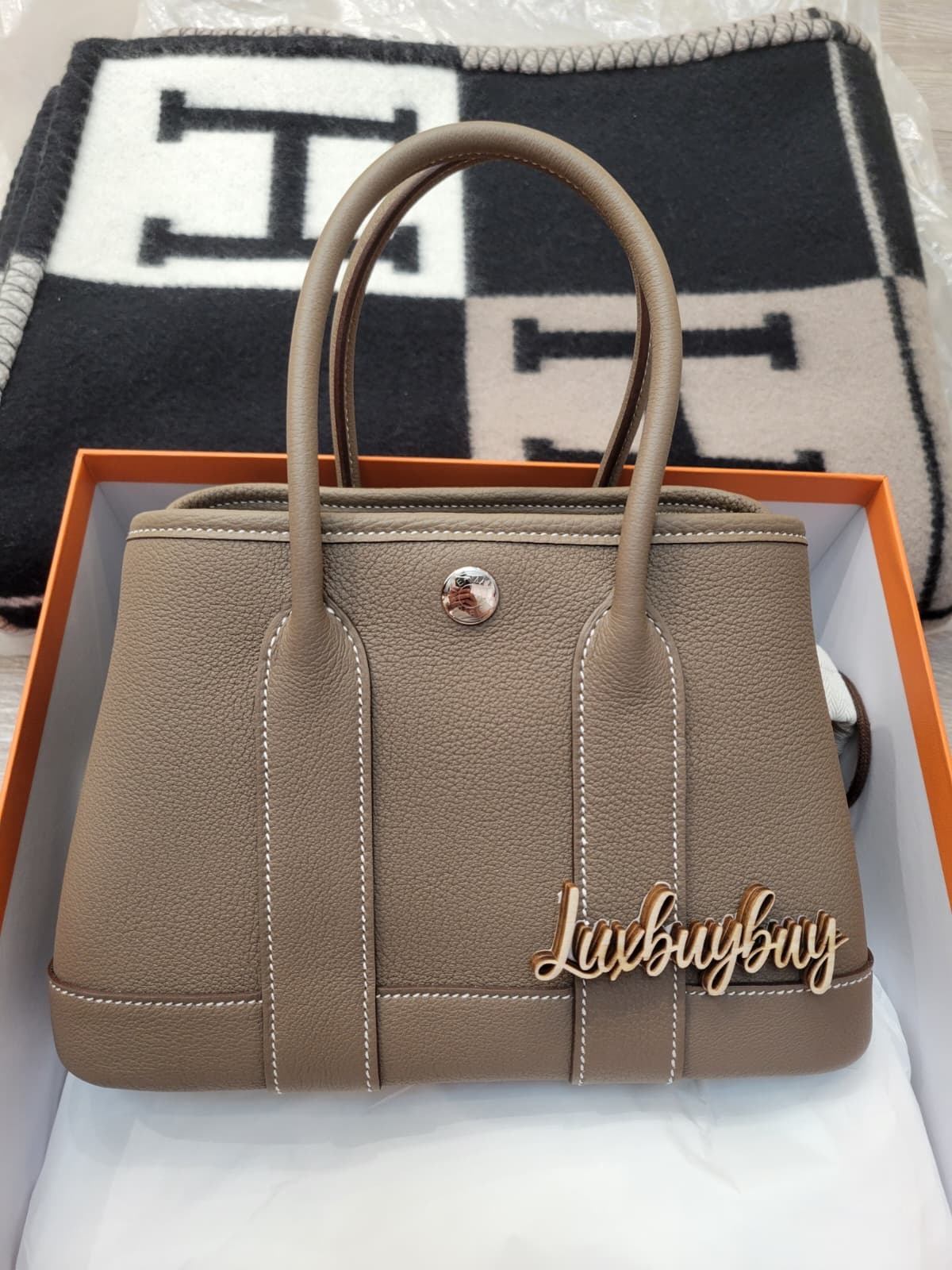 HERMES NEO GARDEN PARTY 23 mini ETOUPE CK TOGO 大象灰