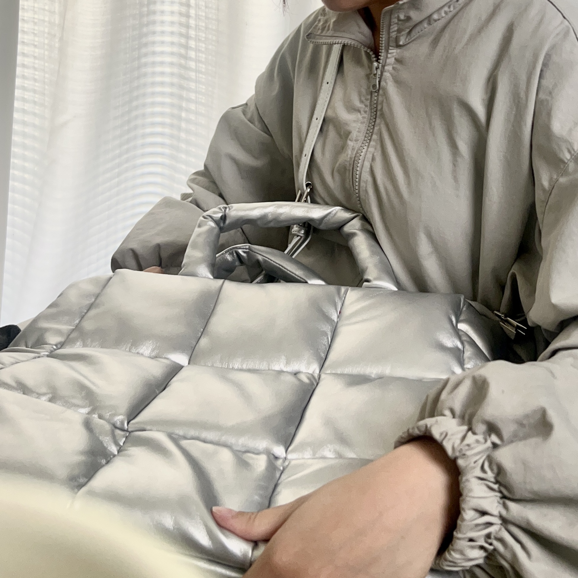 PU大容量泡芙托特包 兩色售 特價品